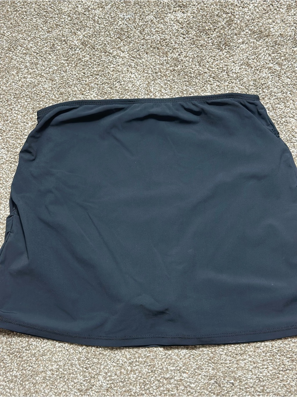 Black Women's Skirt with Built-In Underwear